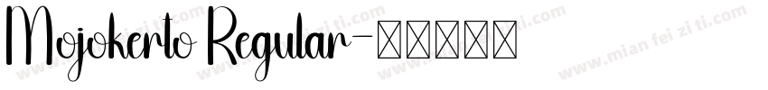 Mojokerto Regular字体转换